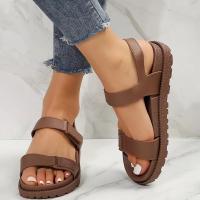 Comfy Stylist Summer Platform Sandals Hook And Loop Fastener Adjustable Sports Sandals Women Footwear - details 2