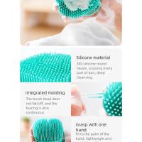 Cepillo de Baño para Mascotas de Silicona Suave Masajeador de Limpieza para Perros y Gatos - details 4