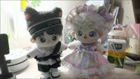 Nueva ropa para muñeca de 20cm, accesorios para traje de muñeca Idol, vestido de encaje de princesa con diadema, juguetes, regalos de Navidad, amor y espacio profundo - details 4
