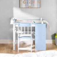 Juego de mesa infantil y 2 sillas de madera, organizador de juguetes multifuncional con 8 cestas y 1 compartimento, 87 x 50 x 50 cm - details 38