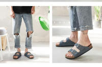 Sandalias clásicas de corcho con dos hebillas para hombre, zuecos de verano, 2024 - details 5