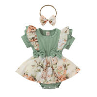 Vestido Floral para gatear para niñas, Body de algodón Súper suave, ropa de bebé para clima caliente, ropa diaria - details 0