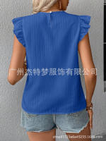 Blusa de manga corta de ganchillo para mujer 2025 Ence Bohemia Transparente Moda Primavera-Verano - details 30