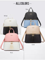 Mochila de Moda para Mujer Mochila de Cuero con Correa para Hombro Bolso Cruzado Set de Bolso de Tarjetero de Cuero Regalo para Mujer - details 1