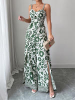 Elegante Correa con Estampado de Nudos Pierna Ancha y Corte - details 11