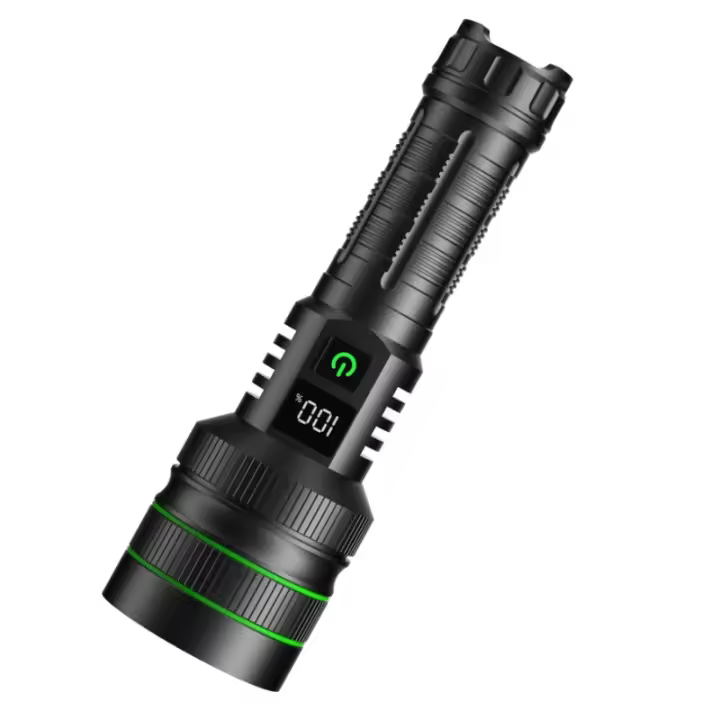 Foco brillante, linterna LED de largo alcance, carga tipo C, lámpara de luz fuerte, linterna táctica con Zoom impermeable para exteriores - 1