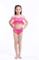 Conjunto de bikini de traje de baño de sirena de tres piezas, cola de sirena con aletas - details 3