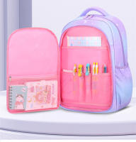 Mochila Escolar de Moda para Niñas OKKID Color Gradiente Rosa-Púrpura Bolsas para Estudiantes - details 1