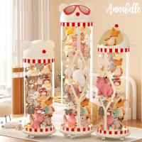 Cubo de Almacenamiento de Muñecas de Peluche Transparente Organizador de Juguetes para Niños - details 0