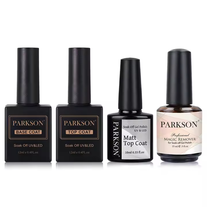 Parkson-esmalte de Gel UV para uñas, barniz transparente de larga duración, 12ml, 4 unidades por Set - 1
