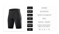 WOSAWE Pantalones de Ciclismo para Mujeres Almohadilla 3D con Bolsillo Secado Rápido - details 10