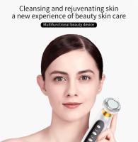 Masajeador Facial con vibración de alta frecuencia, dispositivo de tonificación Facial con luz Led roja, masajeador ultrasónico EMS, microcorriente - details 0