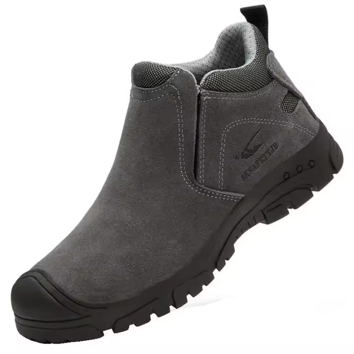 Zapatos de trabajo de seguridad para construcción y soldadura anticompresión para hombre, resistentes al desgaste, indestructibles, para uso en exteriores - 1