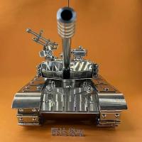 Tanque de batalla principal chino T99 de acero inoxidable, modelo de aleación 1:32, adornos, juguetes terminados - details 17