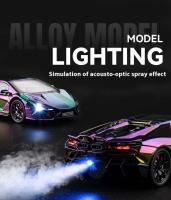 Coche de Supercar Lamborghini Revuelto en Aleación Modelo de Coche de Casting de Aleación Trendy para Hogar Regalo de Navidad Ideal para Niño - details 4