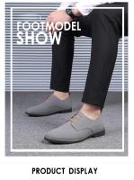 Zapatos Casuales de Oxforde Azul Talla Grande 38-48 Zapatos de Vestir Transpirables de Lujo para Hombres - details 19