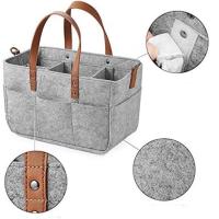 Bolsa Compra de Fieltro con Compartimentos, Bolsa Compra Cesta de la Compra de Fieltro Plegable y VersáTil Bolsa para Botellas para Compras, Picnic, Leña, Juguetes - details 1