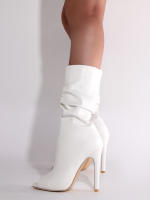 NOVEDAD DE VERANO 2025, botas geniales de barril alto para mujer, botas geniales grandes con cubierta de tacón alto y Boca de pescado - details 12