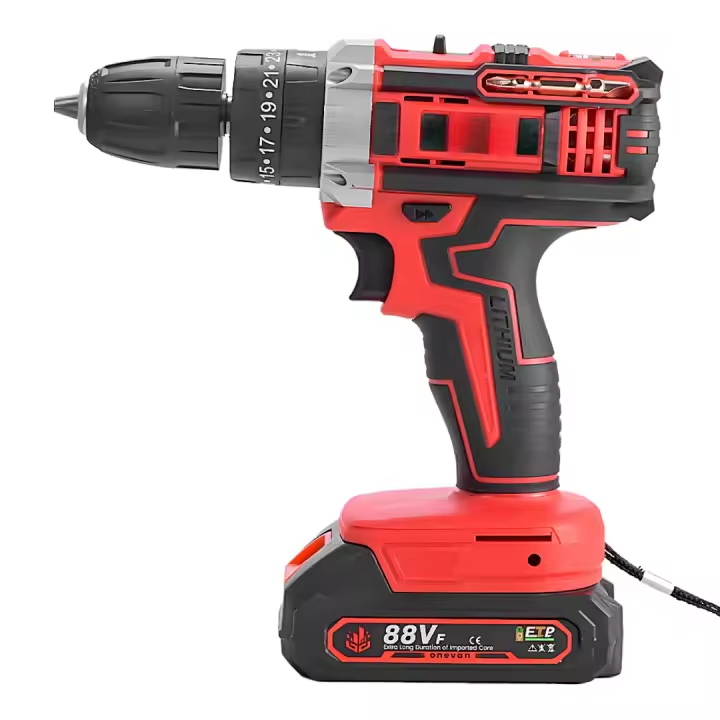 ONEVAN-taladro de impacto eléctrico de 500W, martillo, taladro de 38N.M, destornillador inalámbrico, herramientas eléctricas para carpintería, juego de pines de batería Makita - 1