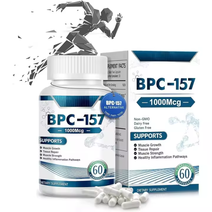 Nuevas Cápsulas, Sin Lácteos, Nueva Cápsula Peptídica Pro-1000mcg, bpc 157, Sin Gluten 60 Cápsulas - 1