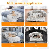 Sofá cama S-XXL para mascotas, cama calmante para perros, nido cálido, lavable, suave, Protector de muebles, manta para gatos, sofá cama para perros grandes - details 14