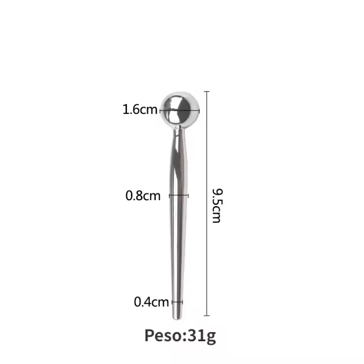 Tapones de sonido uretral de acero inoxidable para principiantes, cuentas múltiples - 1