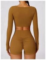 Conjunto de Yoga de 2 Piezas Traje Deportivo para Mujer Pantalones de Yoga con Manga Larga - details 21