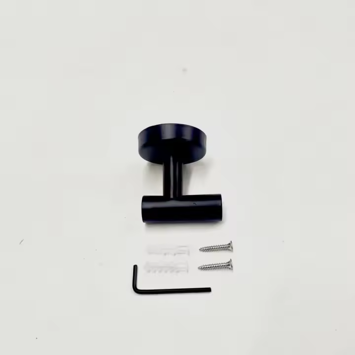 Soporte de toallas de papel de acero inoxidable, soporte de papel higiénico para baño, accesorios de baño, estilo americano, nuevo soporte para toallas negro - 1