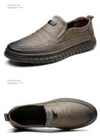 Mocasines de alta calidad para exteriores, cómodos, a la moda, suaves, clásicos, antideslizantes, hechos a mano, zapatos casuales de hombre de cuero vacuno. - details 16