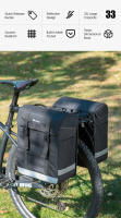 WEST BIKING-Bolsa de equipaje de gran capacidad para ciclismo, bolsa de doble cara para maletero de bicicleta de montaña o carretera, 33L - details 1