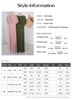 Dama profundaVVestido de noche de fiesta plisado de cintura alta con cuello de manga corta vestido de cóctel - details 0
