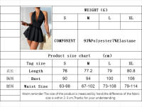 Vestido de mujer picante Chica con cuello en V y falda corta de moda - details 0