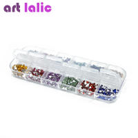 Diamantes de imitación cuadrados en forma de corazón para decoración de uñas, gemas de cristal con funda para puntas acrílicas, Gel UV, 3000 piezas - details 4
