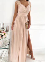 Elegante Vestido de Fiesta con Caderas para Mujeres 2025 Vestido Formal Sexy con Cuello - details 11
