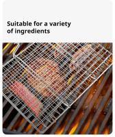 Malla de Barbacoa de Acero Inoxidable 304 Cesta de Asar Antiadherente para Carne y Verduras - details 3