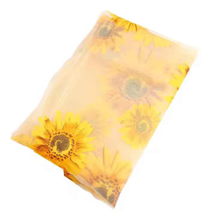 Cortina de tul con patrón de girasol para decoración del hogar, persiana para ventana, balcón y habitación, 1 unidad - 1