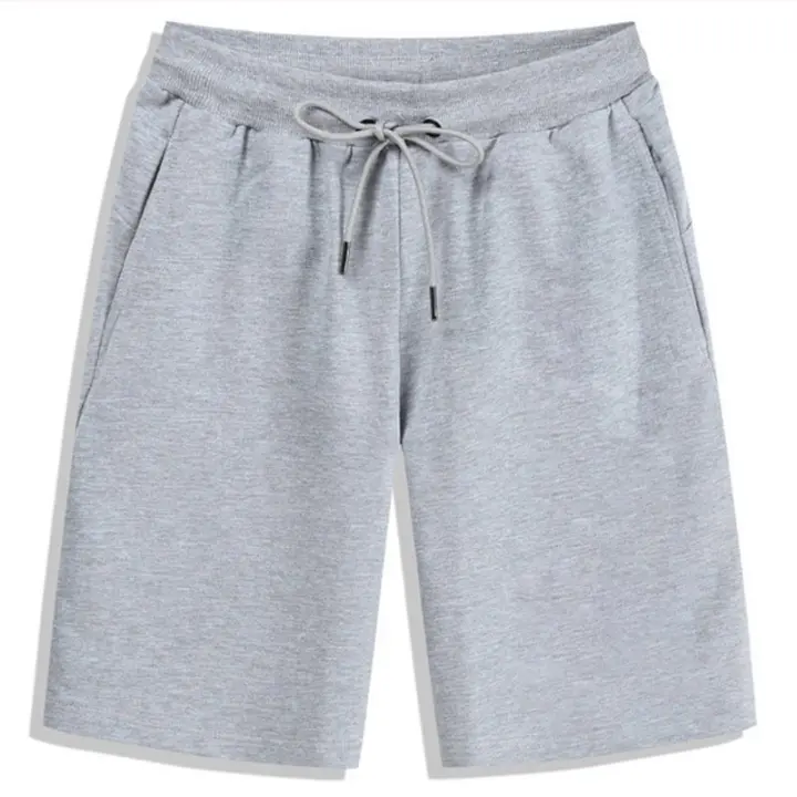 Shorts De Verano Para Hombre Con Cierre Elástico Y Cordón Joggers Fitness Transpirables Deportivas Pantalones Casuales De 5 Piezas Color Sólido - 1