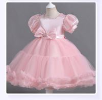 Vestido de noche largo estilo británico para niñas, ideal para espectáculos de princesas y cumpleaños. - details 9