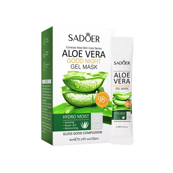 Mascarilla Facial de Gel de Aloe Vera Portátil Cuidado Facial Hidratante Anti-Envejecimiento - 1