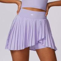 ALO yoga traje de tenis mujer nuevo v-line solapa chaleco sin mangas deporte fitness falda corta bádminton ropa - details 3