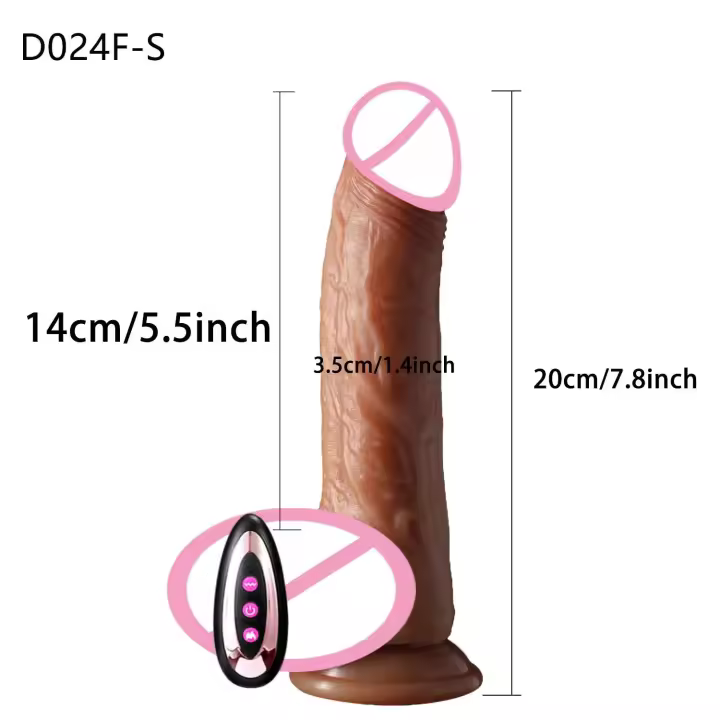 Vibrador consolador realista de pene grande de empuje para mujeres, vibradores telescópicos con calefacción, tapón Anal para adultos mayores de 18 años, Juguetes sexuales - 1