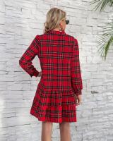 Elegante Vestido Vestido de Manga Larga para Mujer Curvy, Elástico, Bonito Moda de Moda - details 6