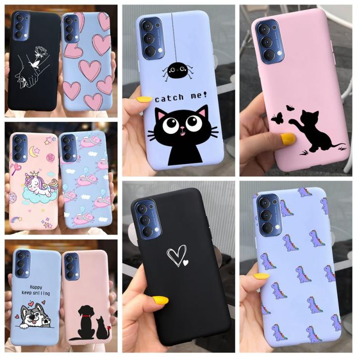 Cover Per Oppo Reno 4 Pro 5G In Vetro Temperato 9H Con Effetto Marmo - Bordo TPU Morbido - Sottile E Protettiva - 5