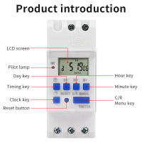 Interruptor de temporizador Digital, relé programable electrónico automático, Control de tiempo de 168 horas, semana/día/minutos/segundo, KG316S 220VAC 25A - details 39