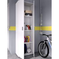 ARMARIO MULTIUSOS DE 2 PUERTAS CON 3 ESTANTES - 190x61x35 cm - BLANCO - details 4