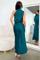 Elegante Vestido de Satén de Seda de Verano de Alta Gama Vestido Largo Sin Mangas para Mujeres - details 63
