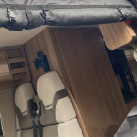 Parasol para puerta de RV Parasol para puerta de coche para acampar en RV mosquitera antimosquitos para RV de 52.36 x 70.87 pulgadas, cubierta para sombra de puerta de RV pantalla de malla para puerta con cremallera 420D PA y Teslin con imán para protecci - details 4