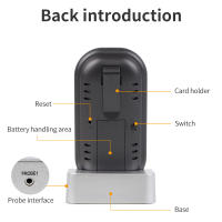 Termómetro inalámbrico para barbacoa, termómetro Digital para horno de cocina, termómetro para alimentos, probador de temperatura de carne remoto inteligente con alarma de sincronización - details 5