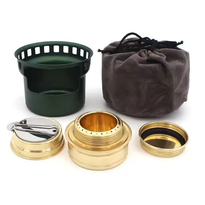 Aleación de aluminio Camping Alcohol portátil Picnic Windproolcohol estufas horno de cocina al aire libre - 1