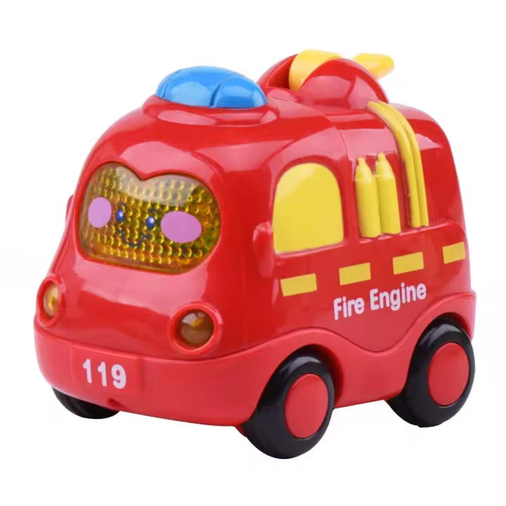 Coche de juguete Montessori para niños pequeños, juguete educativo de aprendizaje temprano, regalo de cumpleaños, música, 13, 24 meses, 1 año - 1